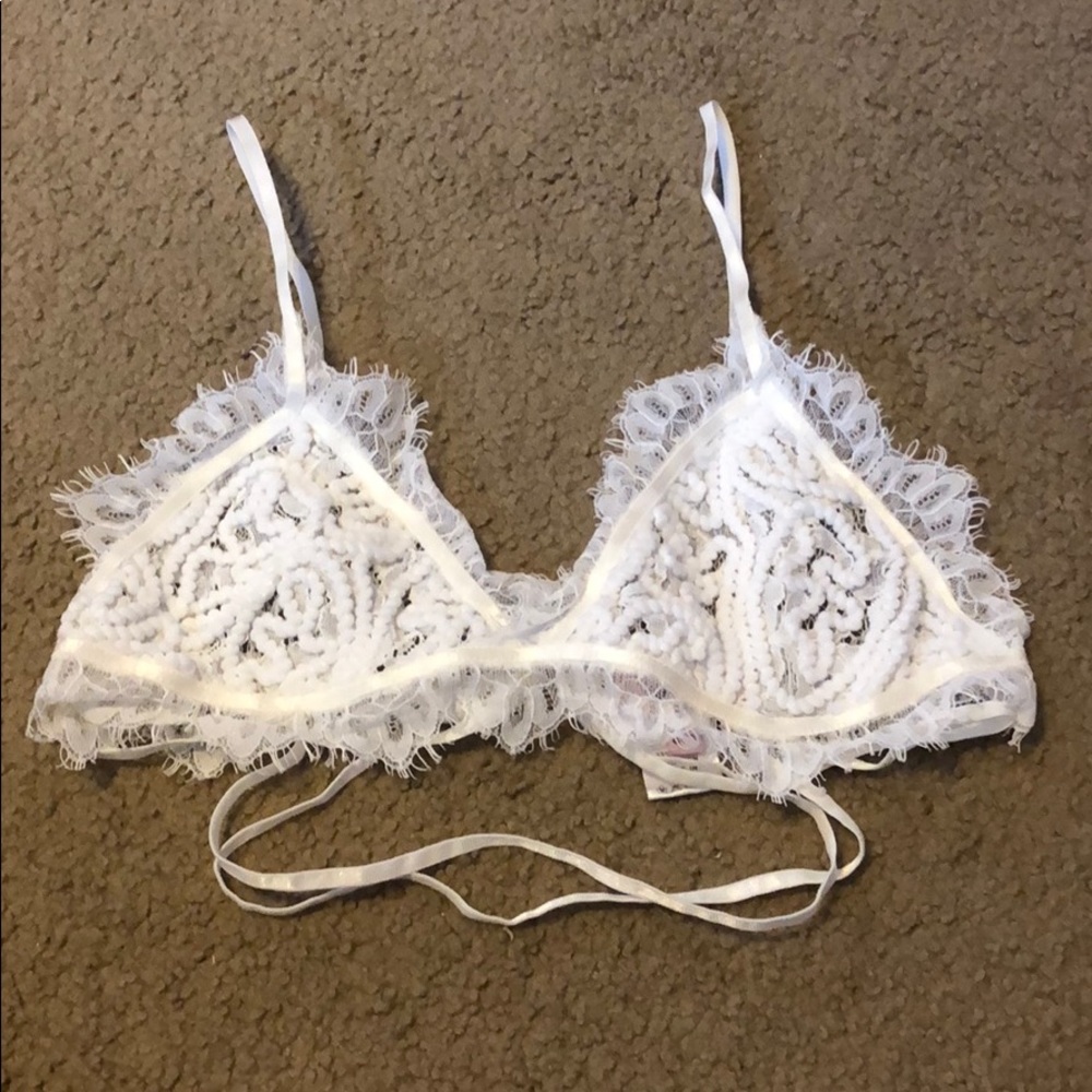 NWOT White Lace Bralette